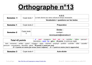Orthographe n°13 - bla-bla cycle 3