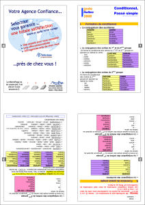 Conditionnel, Passé simple