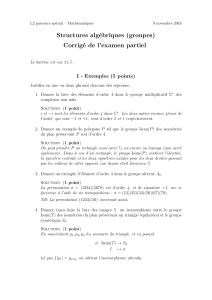 Corrigé - Institut de Mathématiques de Toulouse