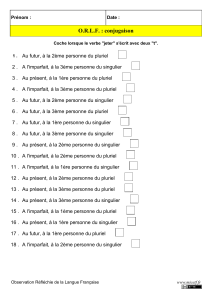 ORLF : conjugaison