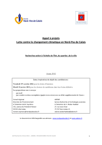 Lutte contre le changement climatique - Région Nord