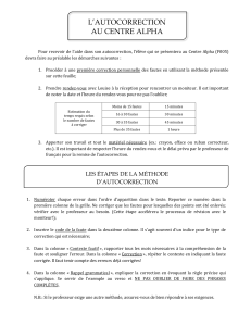 Document d`autocorrection en français