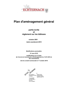 Plan d`aménagement général