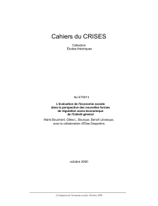 Cahiers du CRISES - Crises-UQAM