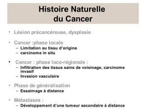 Histoire Naturelle du Cancer