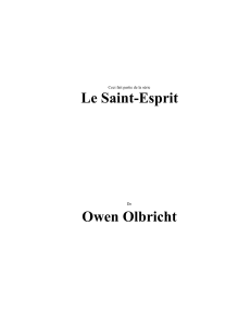 Le Saint-Esprit Owen Olbricht