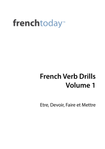 French Verb Drills Volume 1