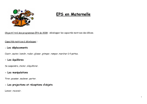 EPS en Maternelle