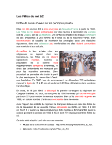 Texte : Les Filles du roi 2/2