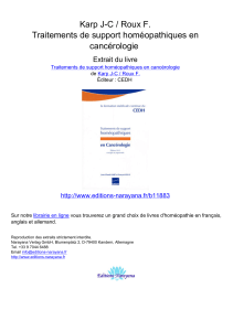 Karp J-C / Roux F. Traitements de support homéopathiques en