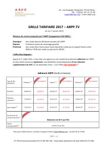 GRILLE TARIFAIRE 2017 – ARPP.TV  Classique