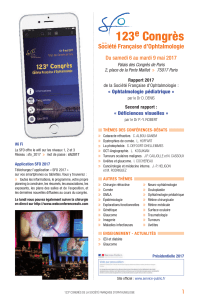 123 congrès e société française d’ophtalmologie