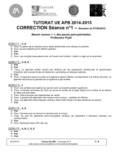 – CORRECTION Séance n°1 TUTORAT UE APB 2014-2015