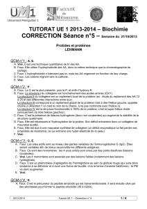 – CORRECTION Séance n°5 – Biochimie