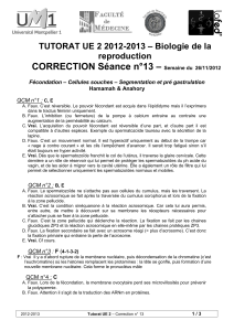 – CORRECTION Séance n°13 – Biologie de la