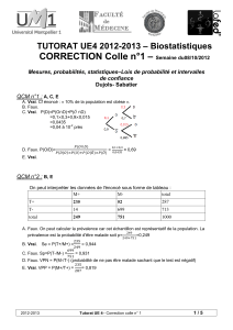 – CORRECTION Colle n°1 – Biostatistiques