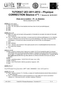 – CORRECTION Séance n°1 – Physique