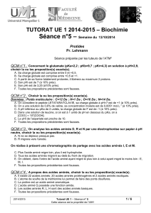 – Séance n°5 – Biochimie