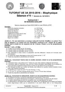 Séance n°4 – TUTORAT UE 3A 2015-2016 – Biophysique
