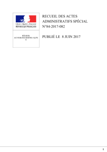 RECUEIL DES ACTES ADMINISTRATIFS SPÉCIAL N°84-2017-082 PUBLIÉ LE  8 JUIN 2017