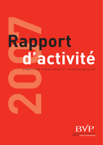 2007 Rapport d’activité C O N C I L I E R  ...