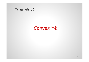 Cours TES convexite