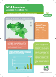 MC-Informations Analyses et points de vue 257 Coûts moyens