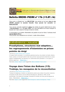 Bulletin ARCRE–PECRE nº 176 (14.07.16)