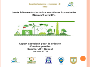 Association Ecotourisme Environnement ÉTÉ+ Nabeul Mâamoura 16 janvier 2014