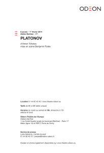PLATONOV d’Anton Tchekov mise en scène Benjamin Porée