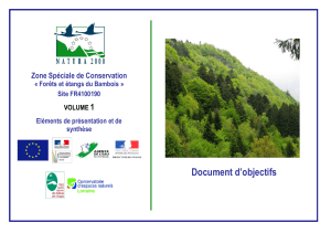 Document d’objectifs 1  Zone Spéciale de Conservation