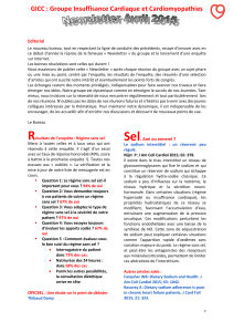 GICC : Groupe Insuffisance Cardiaque et Cardiomyopathies  Editorial