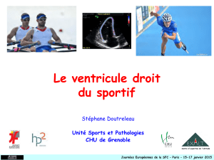 Le ventricule droit du sportif Stéphane Doutreleau