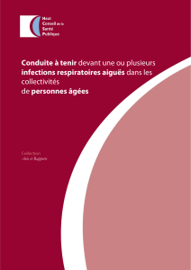 Conduite à tenir infections respiratoires aiguës collectivités