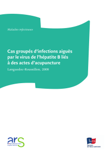 Cas groupés d’infections aiguës par le virus de l’hépatite B liés