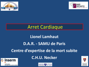 Arret Cardiaque Lionel Lamhaut D.A.R. - SAMU de Paris