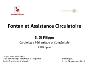 Fontan et Assistance Circulatoire S. Di Filippo Cardiologie Pédiatrique et Congénitale CHU Lyon