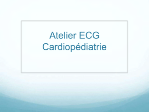Atelier ECG Cardiopédiatrie