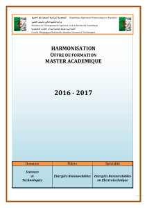 PROGRAMME energie renouvlable