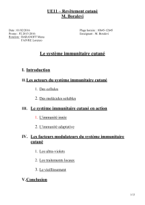 Le systeme imunitaire cutane (word)