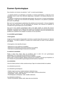 Examens gyn cologiques