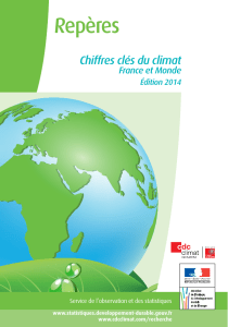 Repères Chiffres clés du climat France Édition 2014