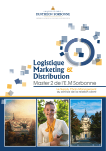 Logistique Marketing Distribution &amp;
