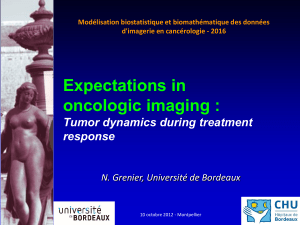 Expectations in oncologic imaging : Tumor dynamics during treatment response