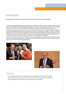introduction Gériatrie &amp; GérontoloGie Benoit Boland , Pascale Cornette