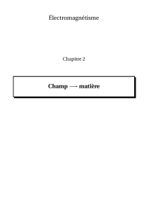 Électromagnétisme Champ Chapitre 2