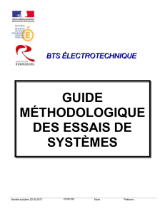 Guide méthodologique des essais de systèmes