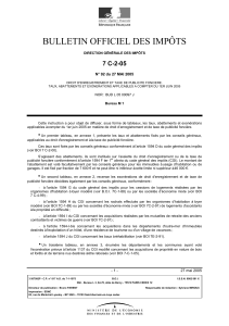 BULLETIN OFFICIEL DES IMPÔTS 7 C-2-05  N° 92 du 27 MAI 2005