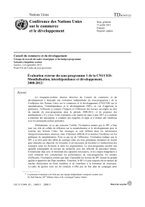 TD Conférence des Nations Unies sur le commerce et le développement