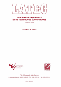 �I I LABORATOIRE D'ANALYSE ET  DE TECHNIQUES  ÉCONOMIQUES